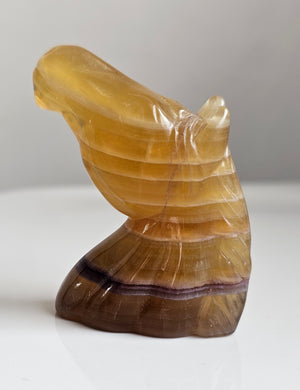 Horse (yellow fluorite)