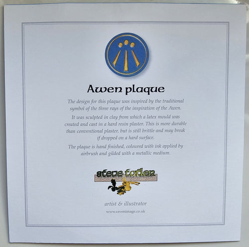 Awen Plaque