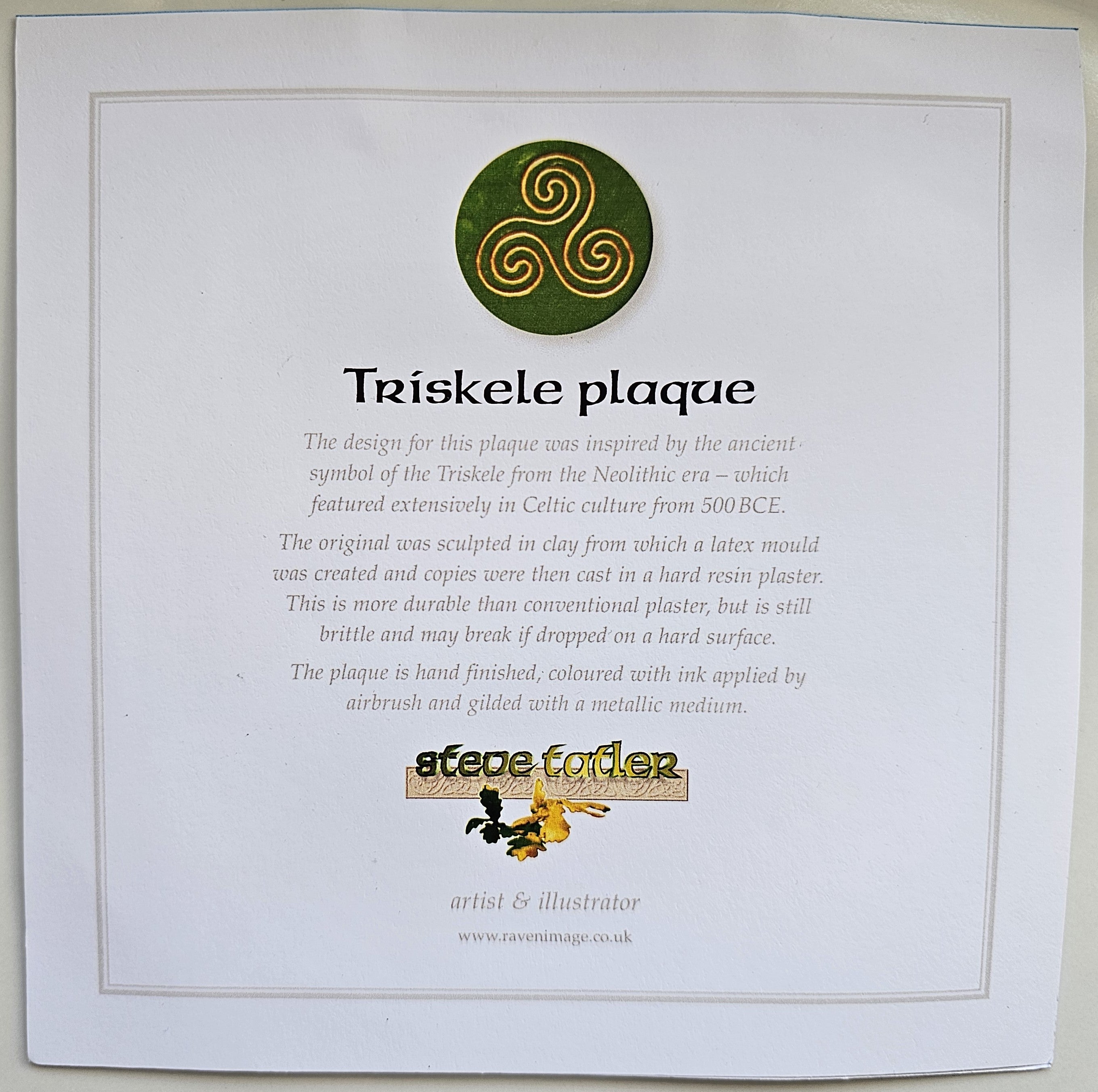 Triskele Plaque