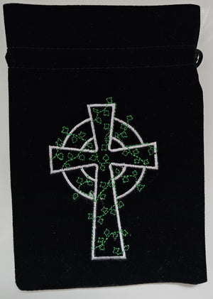 Celtic Cross tarot bag (black (19cm x 13cm)