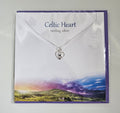 Celtic Heart sterling silver necklace from Glenna Studios in Scotland 