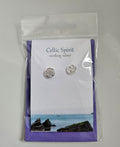 Celtic Spirit sterling silver earrings from Glenna Studios in Scotland 