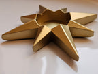 Gold star tealight candle holder 