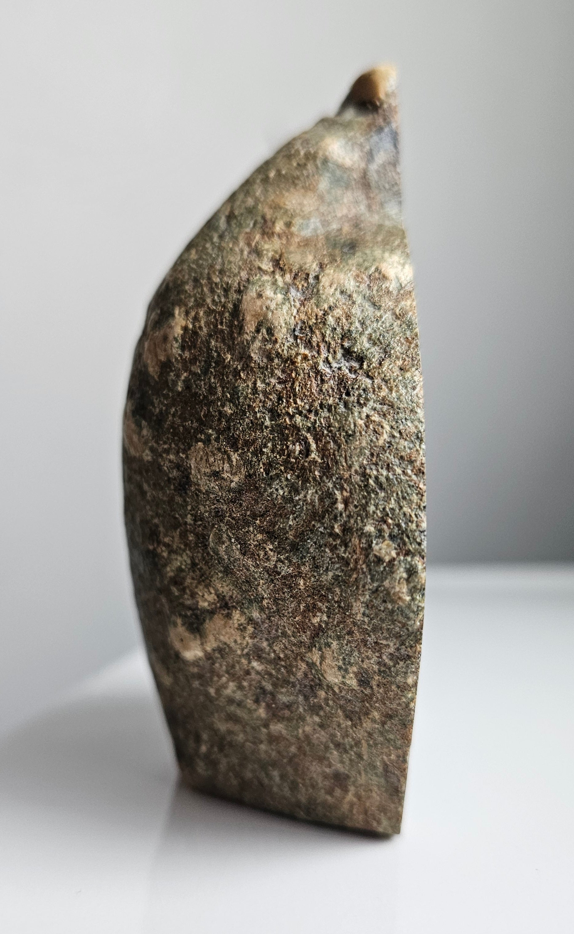 Preseli Bluestone standing stone from Wales with celtic triquetra design