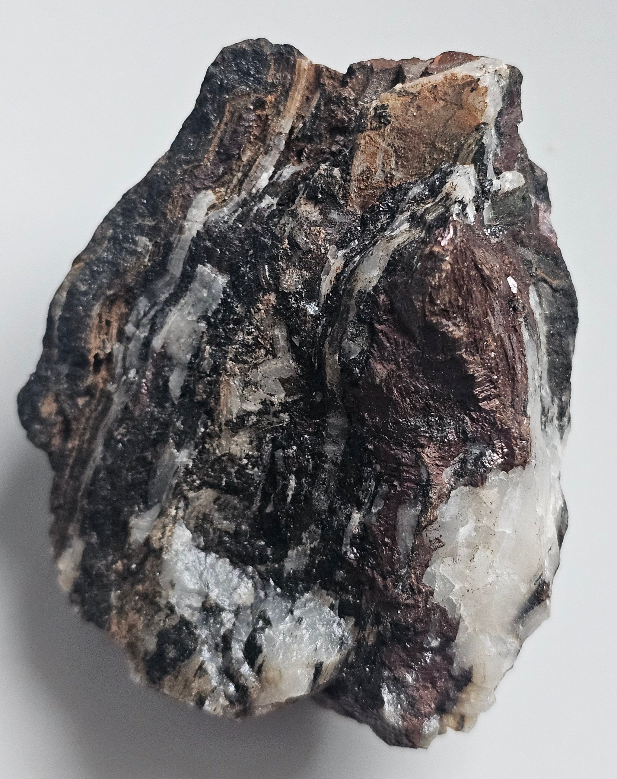 Siderite in Quartz from Betws Garmon Mine, Gwynedd, Wales