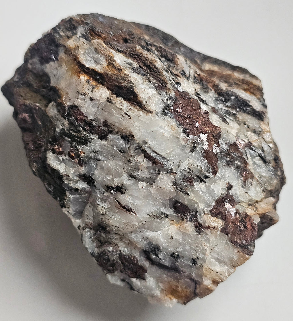 Siderite in Quartz from Betws Garmon Mine, Gwynedd, Wales