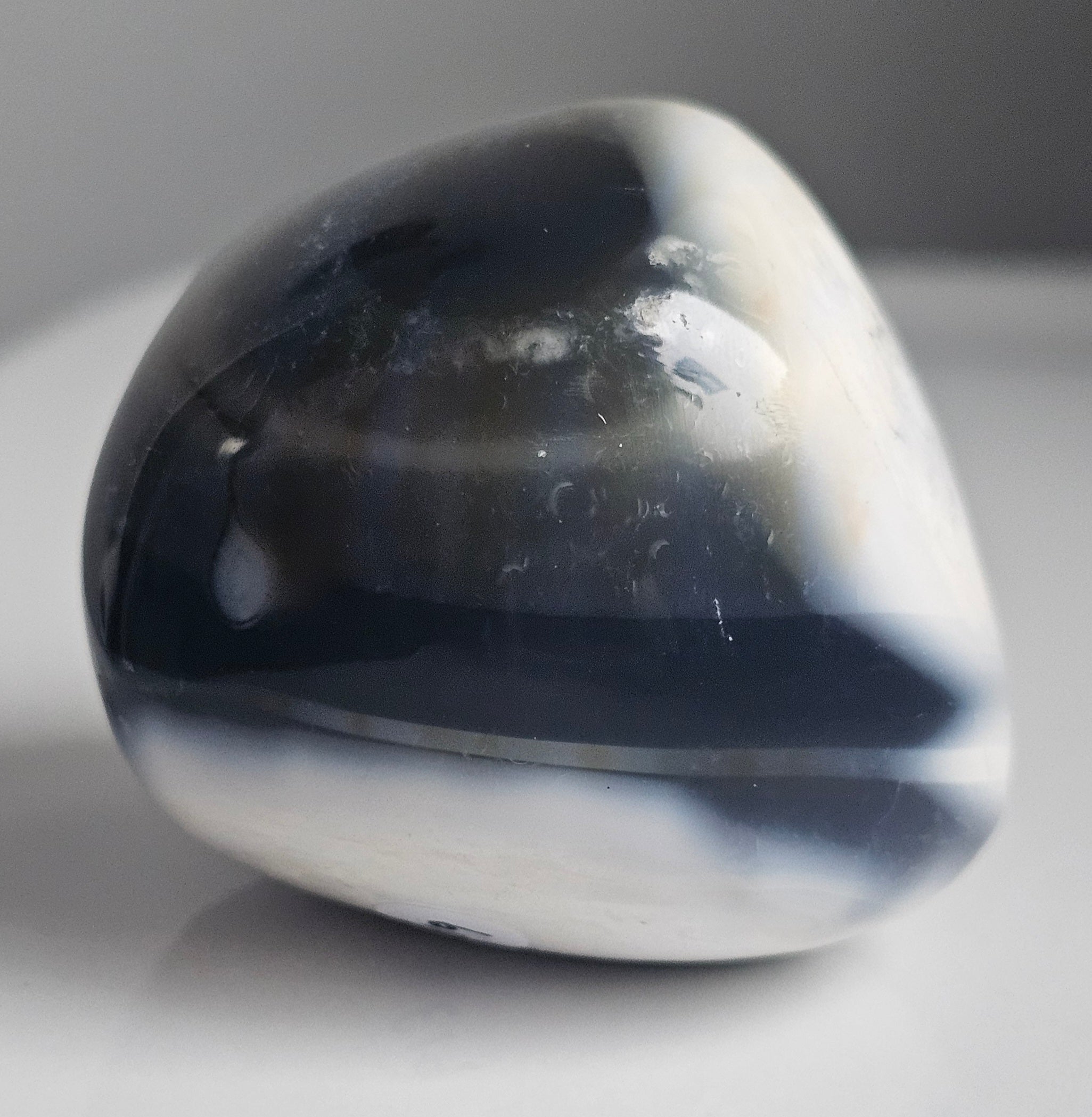 orca agate pebble from madagascar