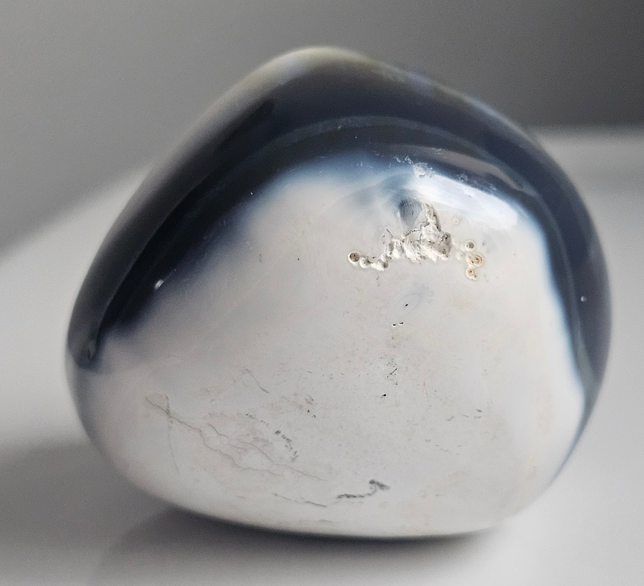 orca agate pebble from madagascar