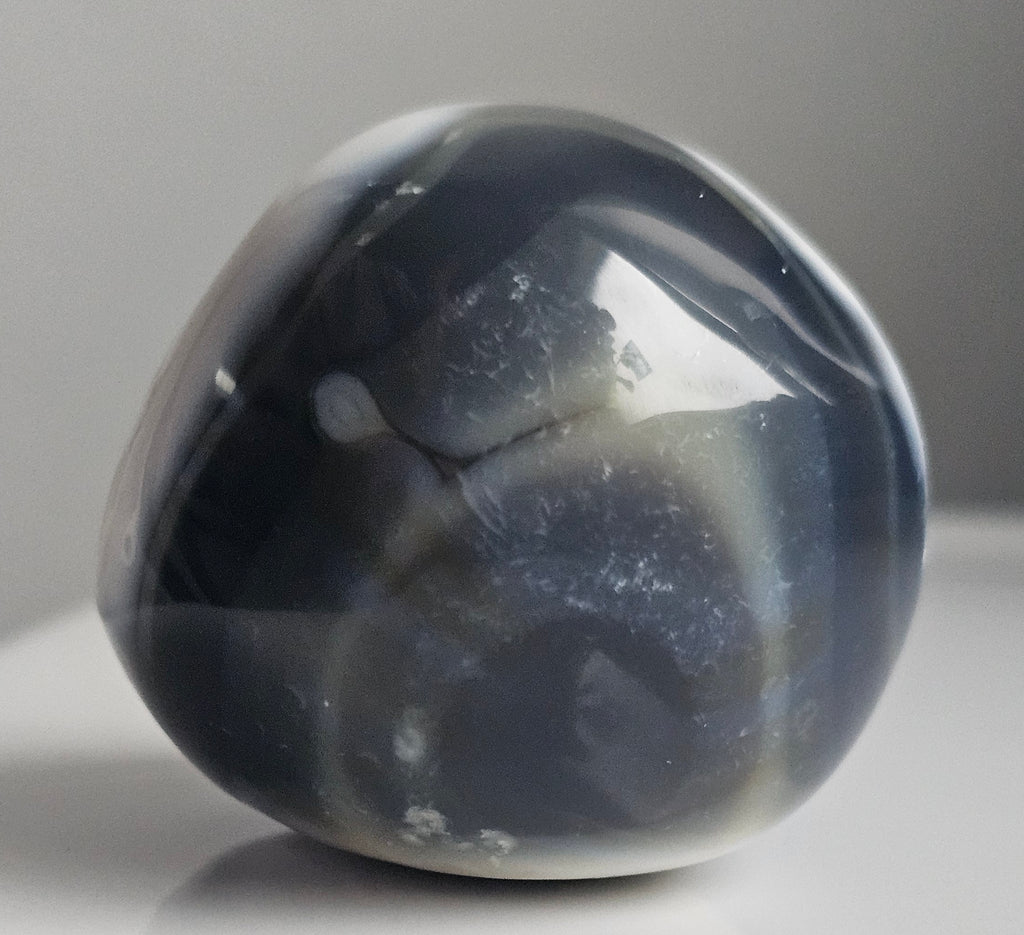 orca agate pebble from madagascar