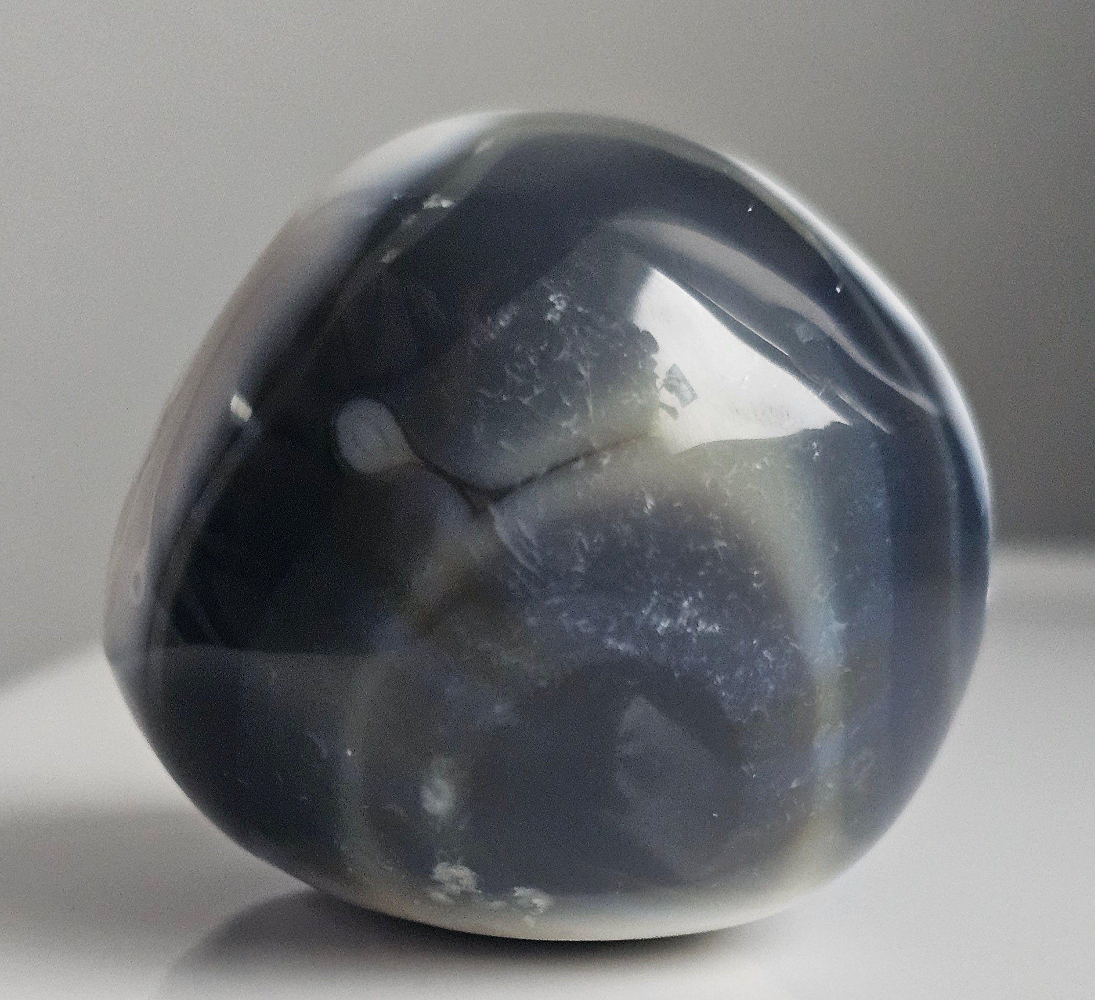 orca agate pebble from madagascar