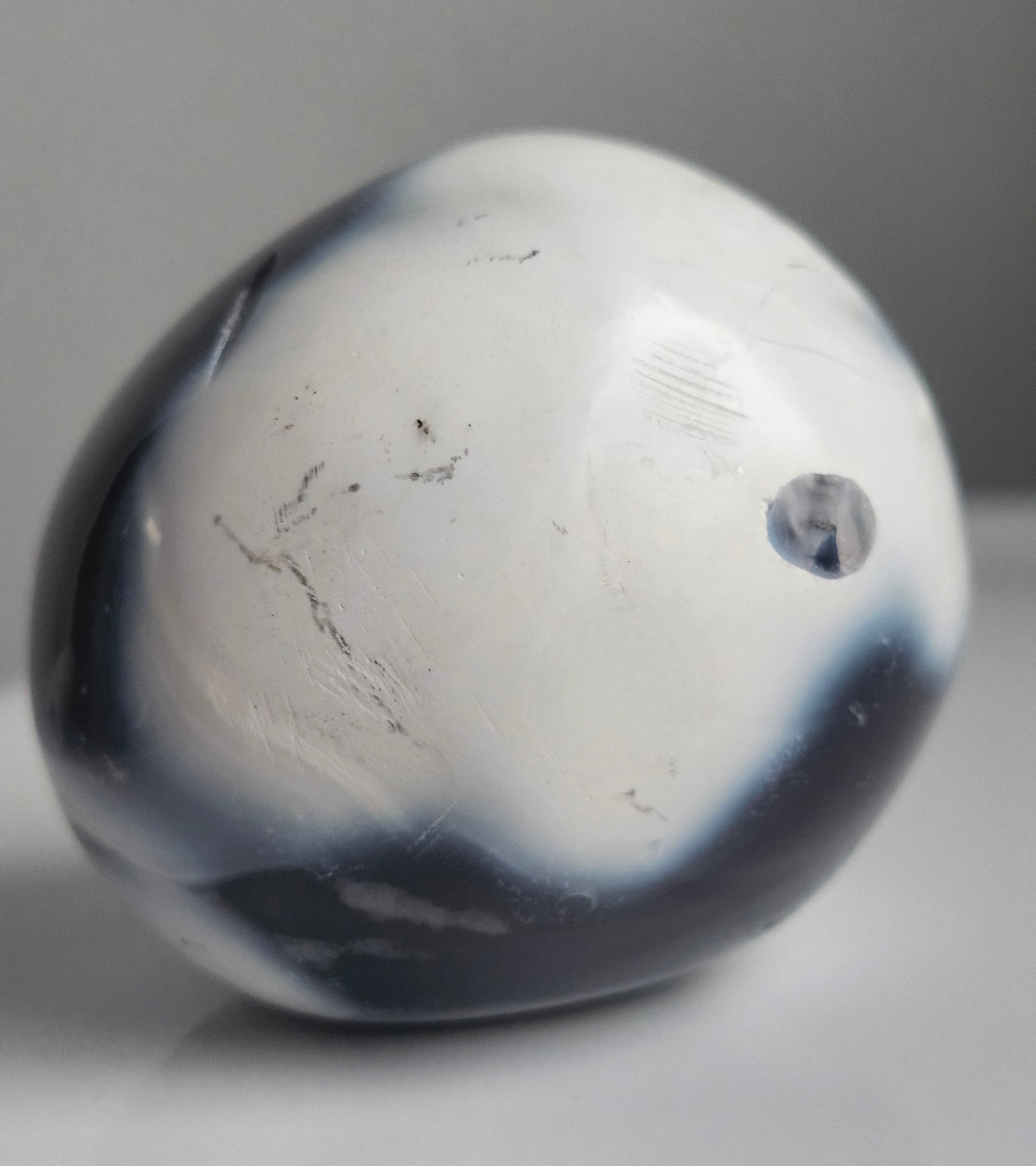 orca agate pebble from madagascar