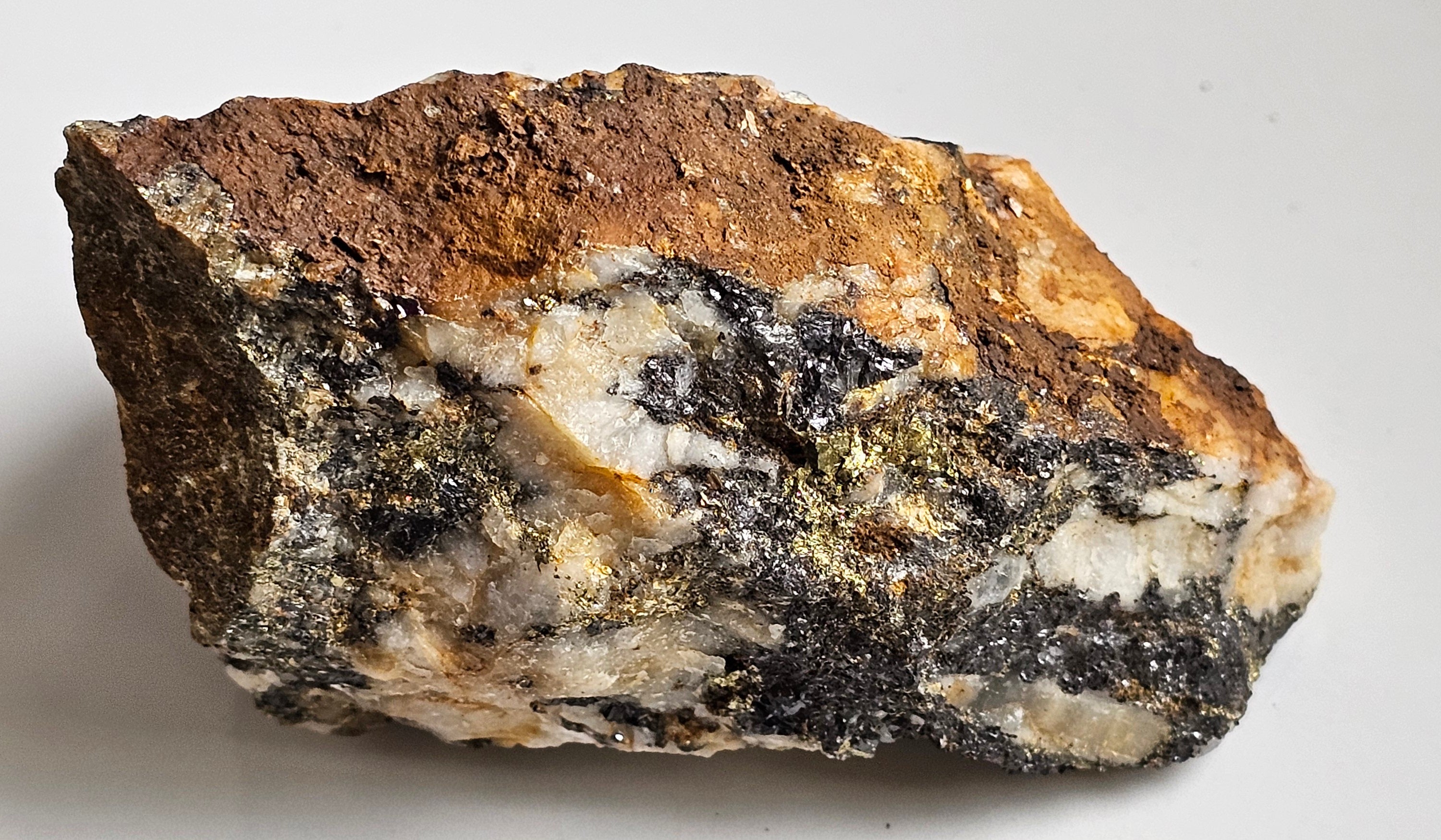 Welsh Sphalerite, Quartz and Pyrite from the Prince Edward Gold Mine