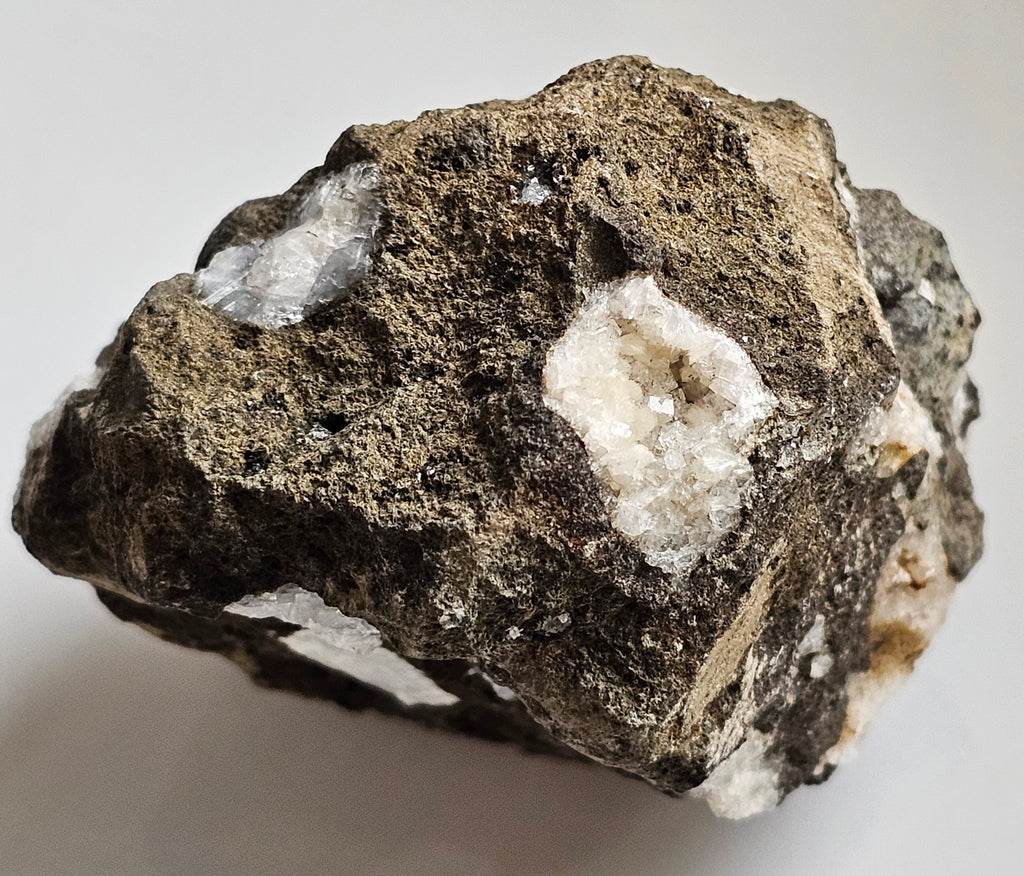 Thompsonite and Chabazite, Moonen Bay, Isle of Skye, Scotland