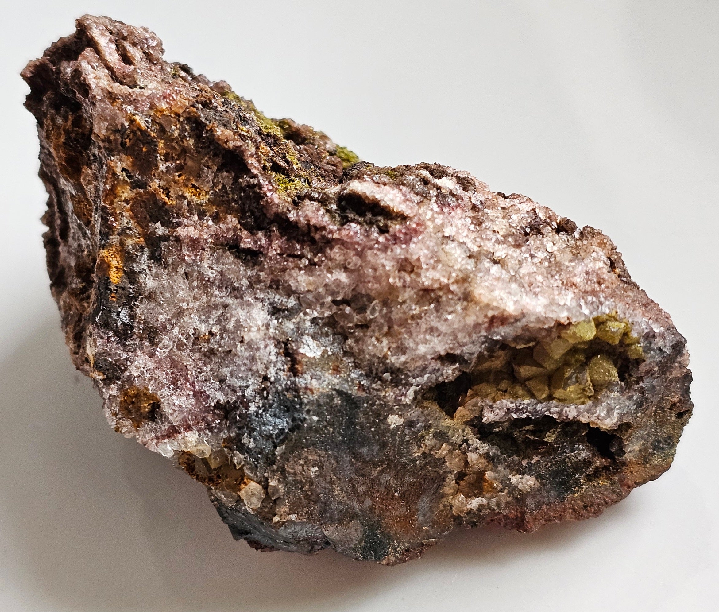 Pyromorphite from Burgam Mine, Shropshire, England