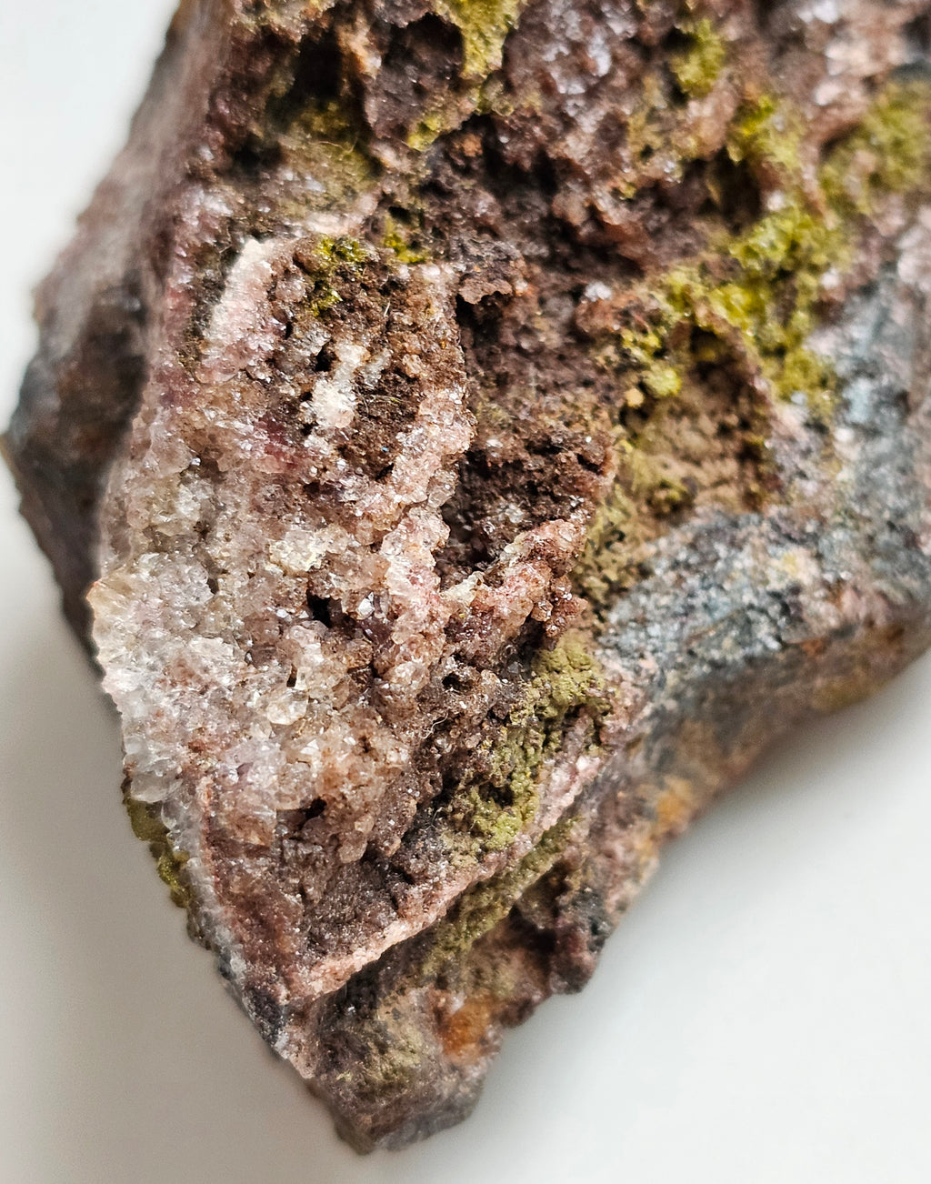 Pyromorphite from Burgam Mine, Shropshire, England