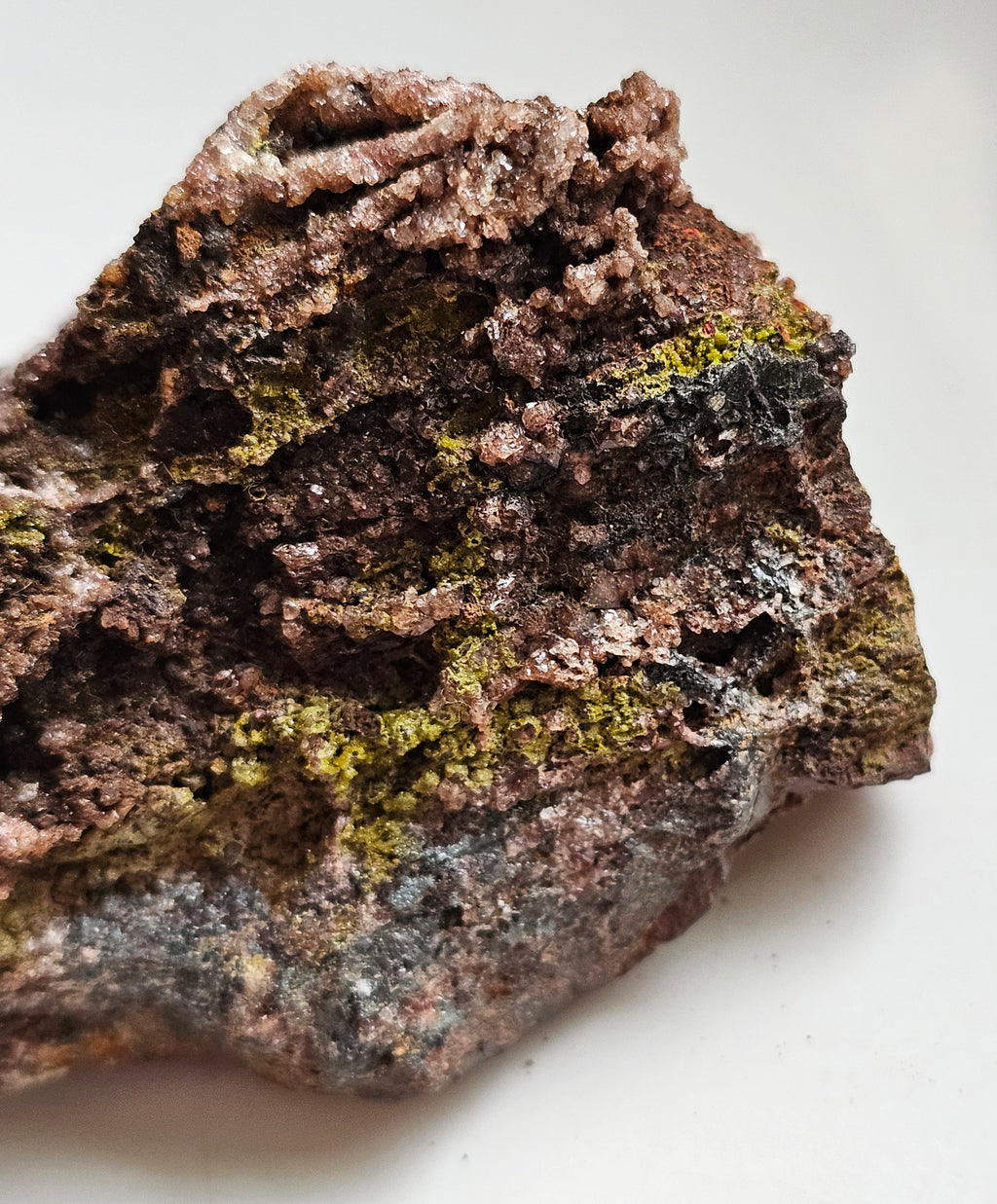 Pyromorphite from Burgam Mine, Shropshire, England