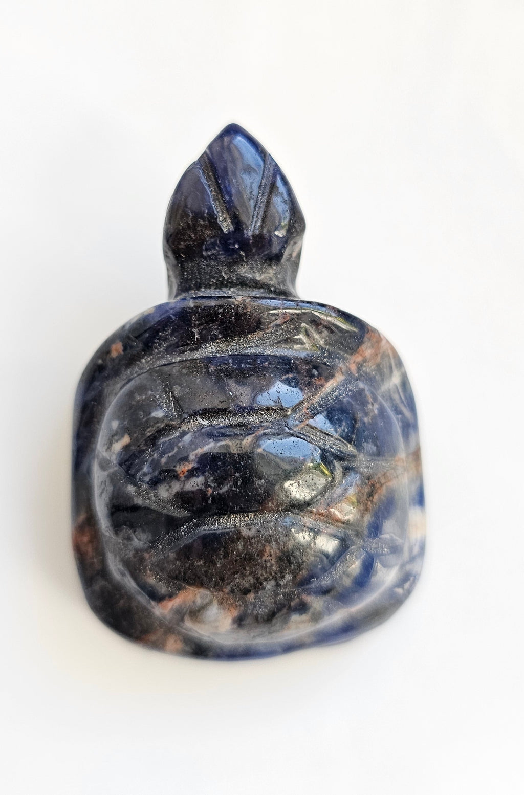 sunset sodalite tortoise carving