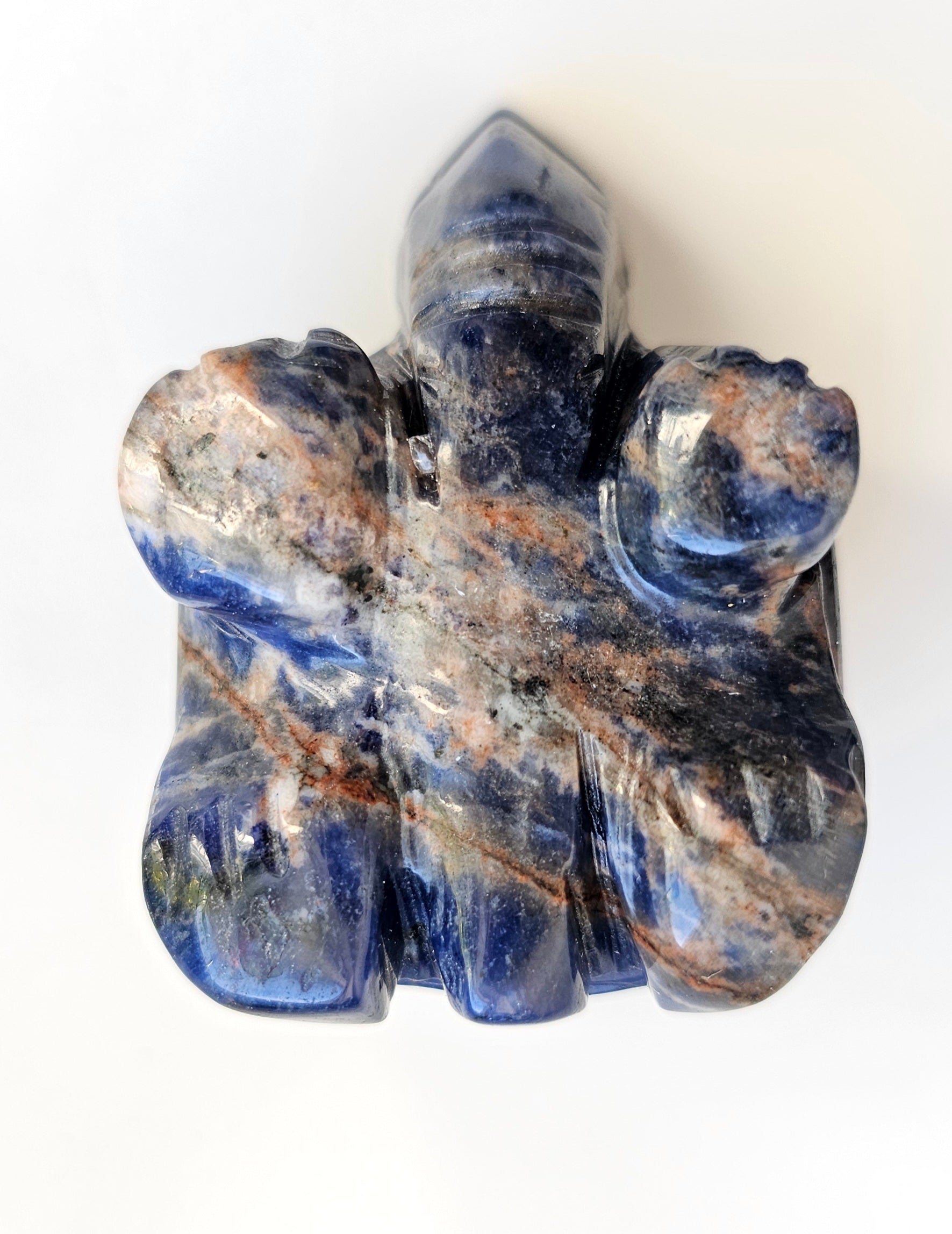 sunset sodalite tortoise carving