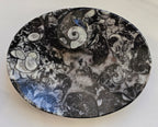fossil marble trinket dish from morocco