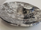 fossil marble trinket dish from morocco