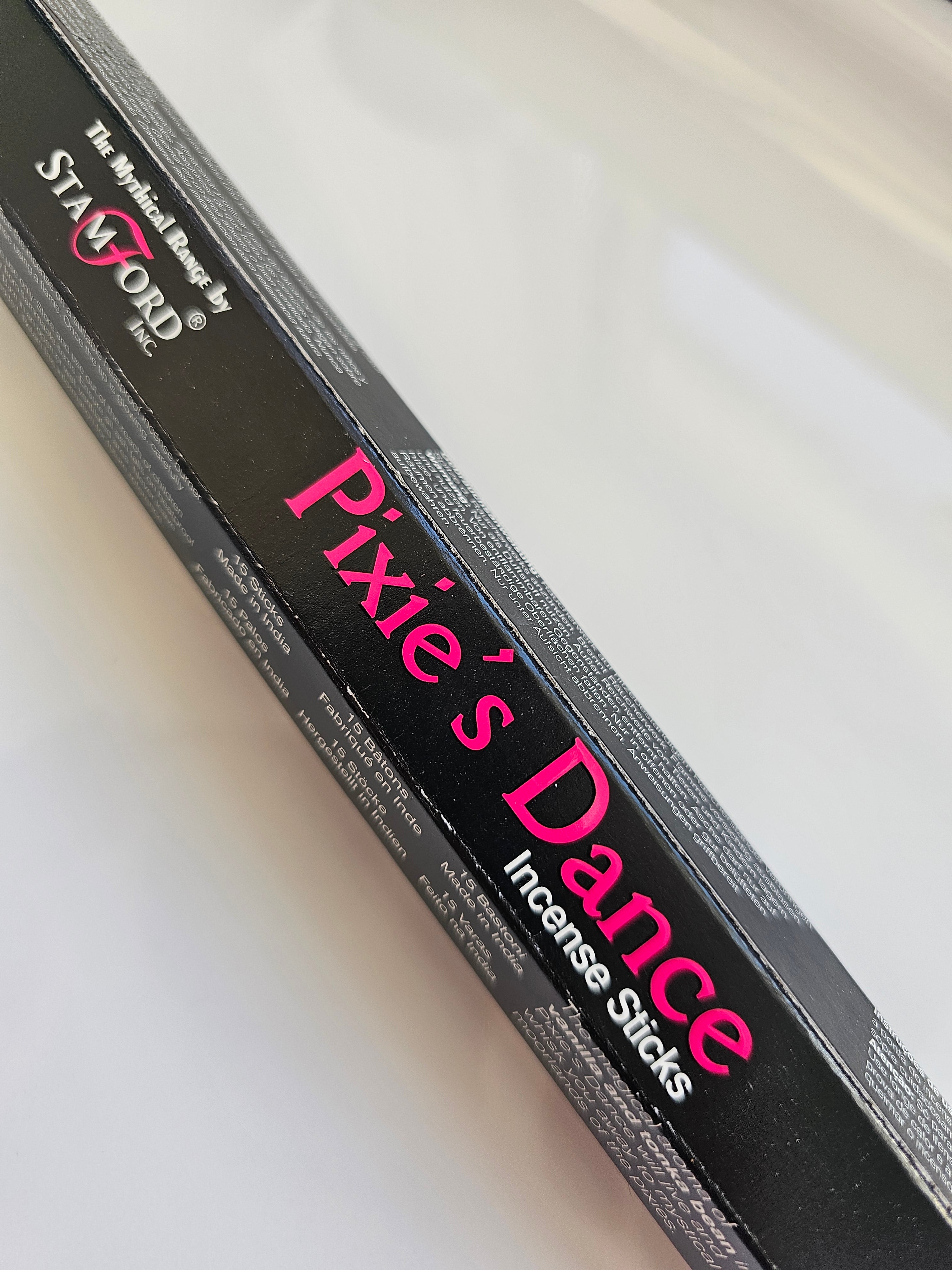 A box of Stamford black box incense sticks scented Pixies Dance