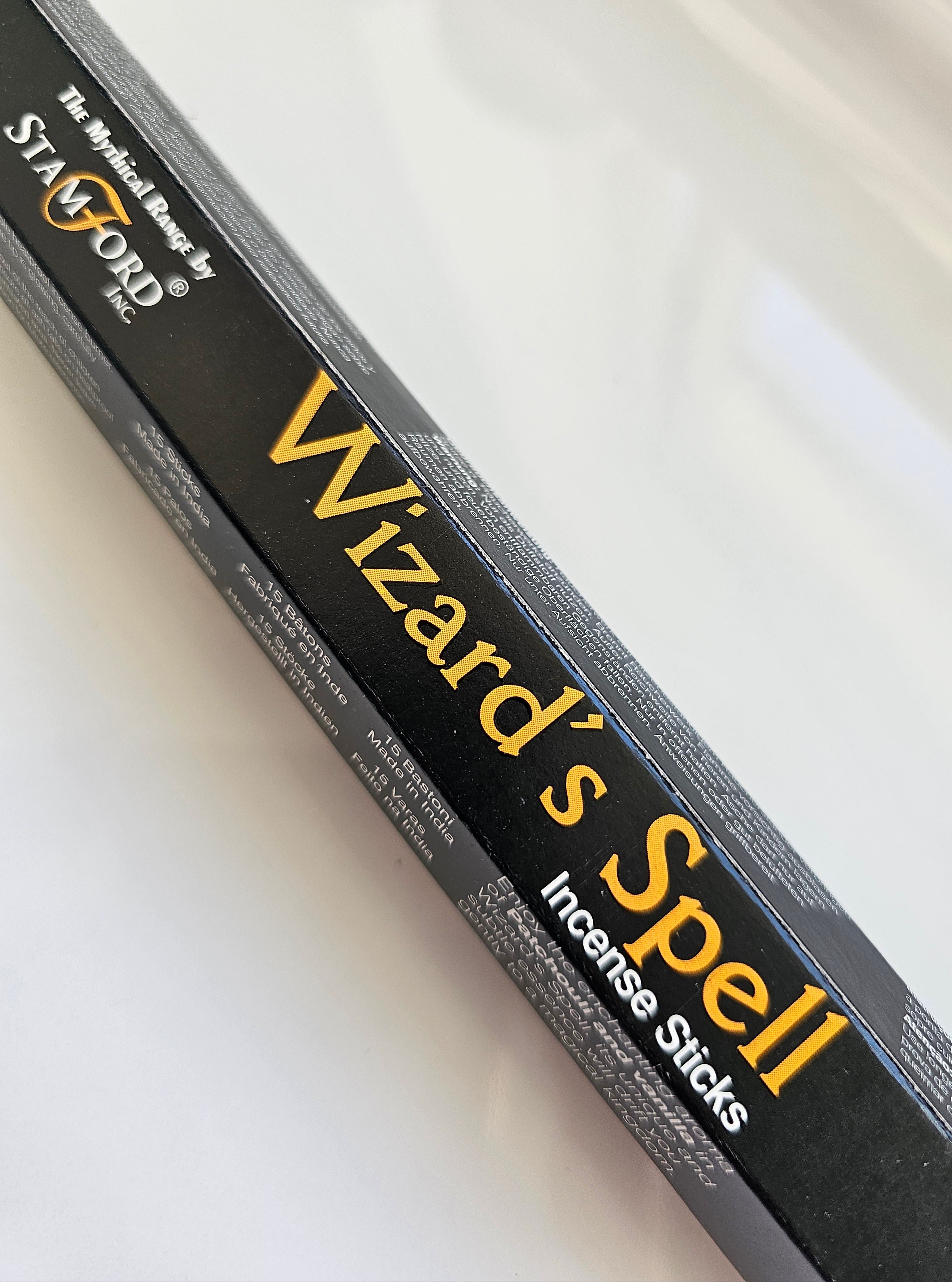 A box of Stamford black box incense sticks scented Wizards Spell