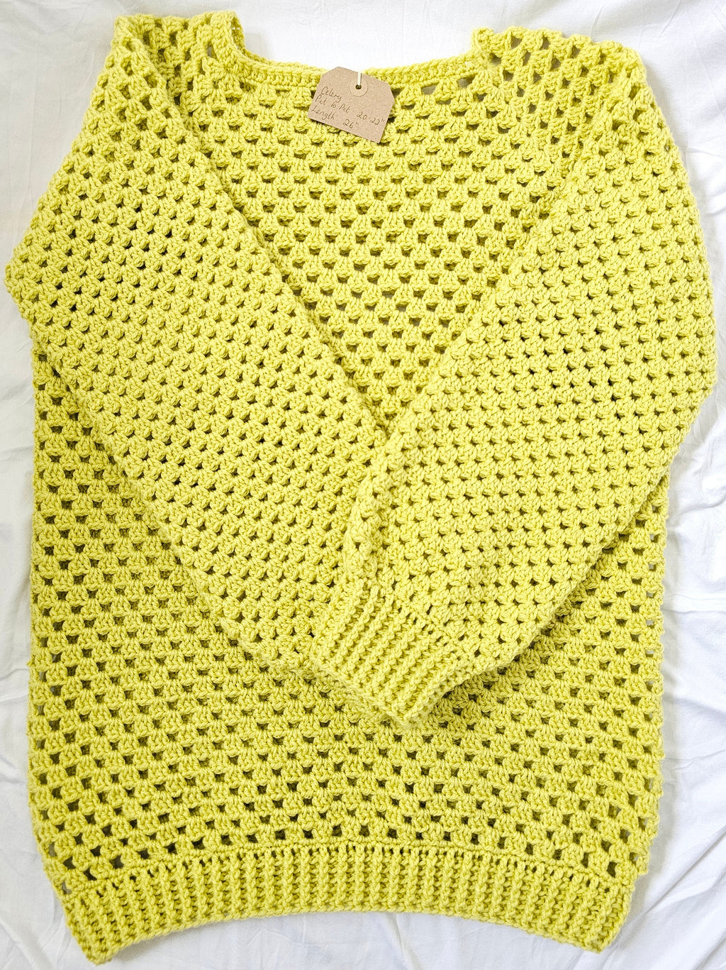 ade by Mammy Celery Crochet Jumper