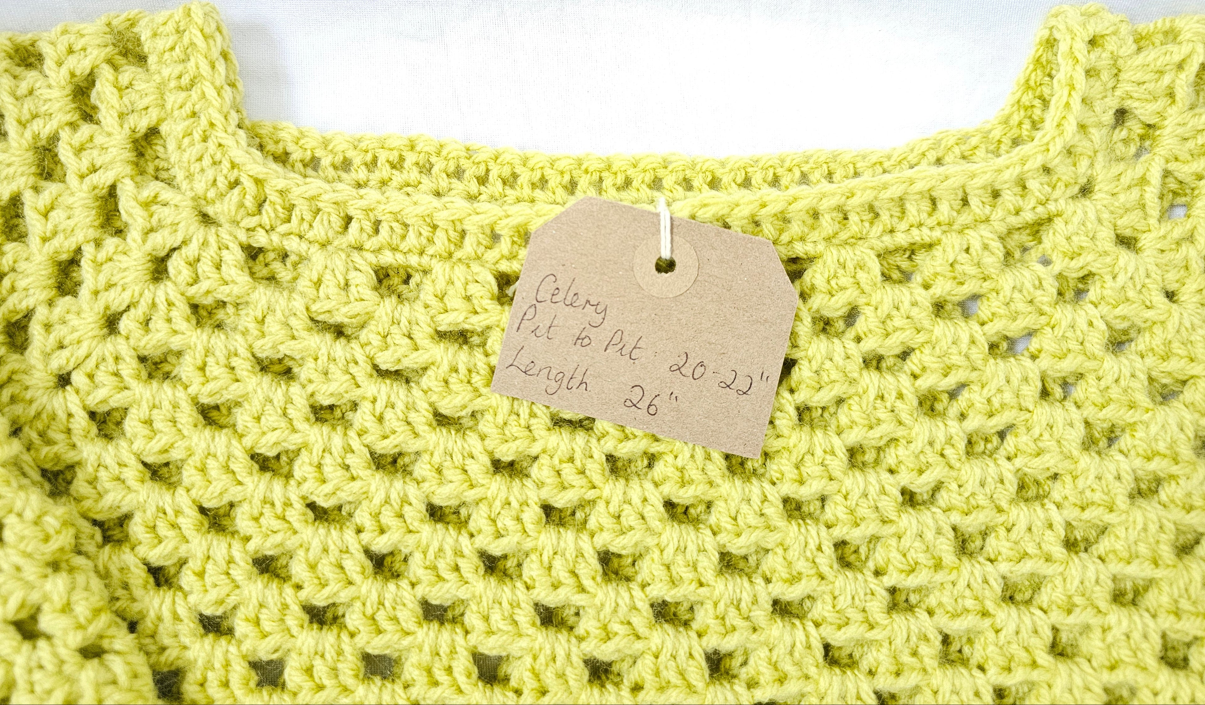 Made by Mammy Celery Crochet Jumper