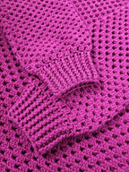 Made by Mammy Pink Berry Crochet Jumper