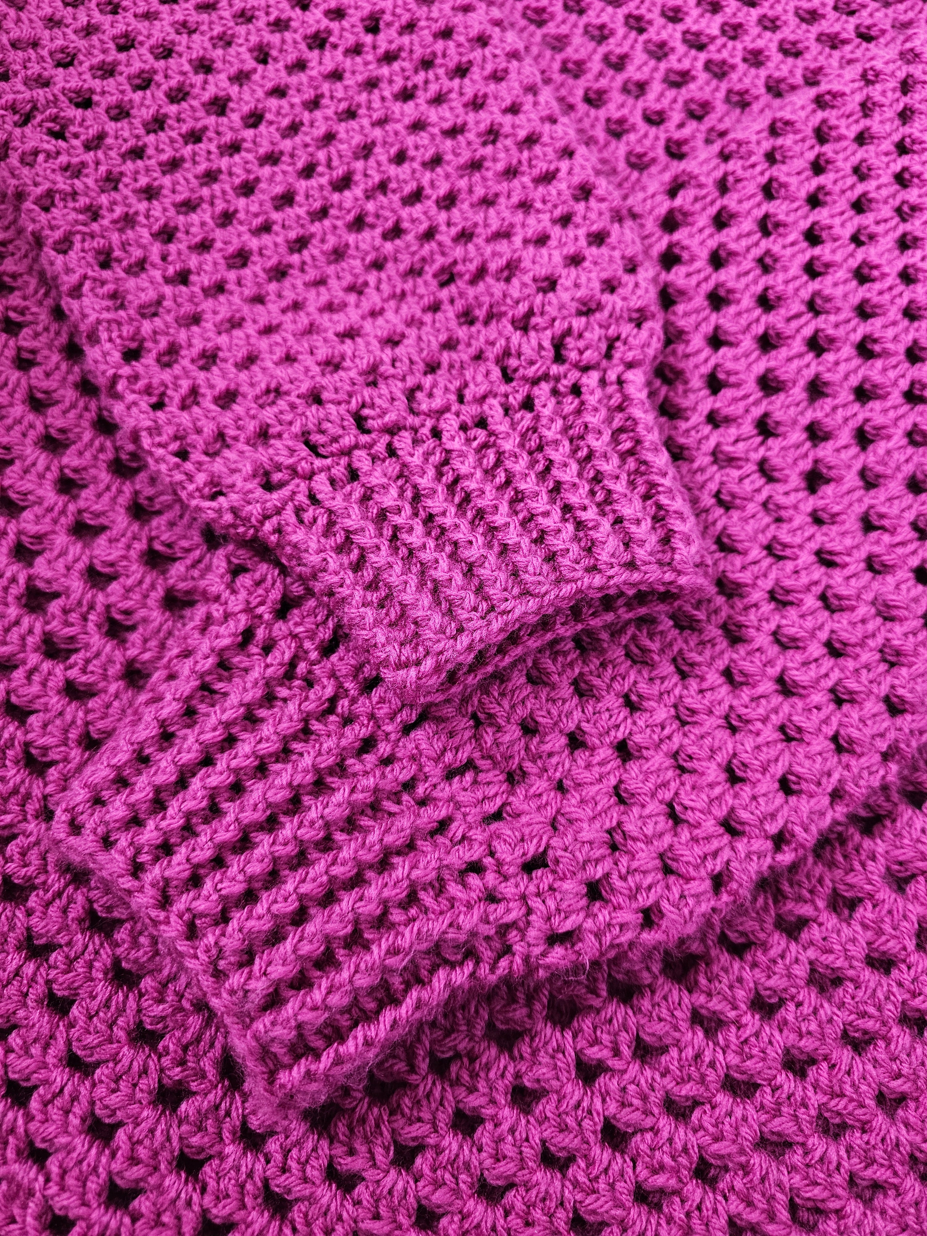 Made by Mammy Pink Berry Crochet Jumper