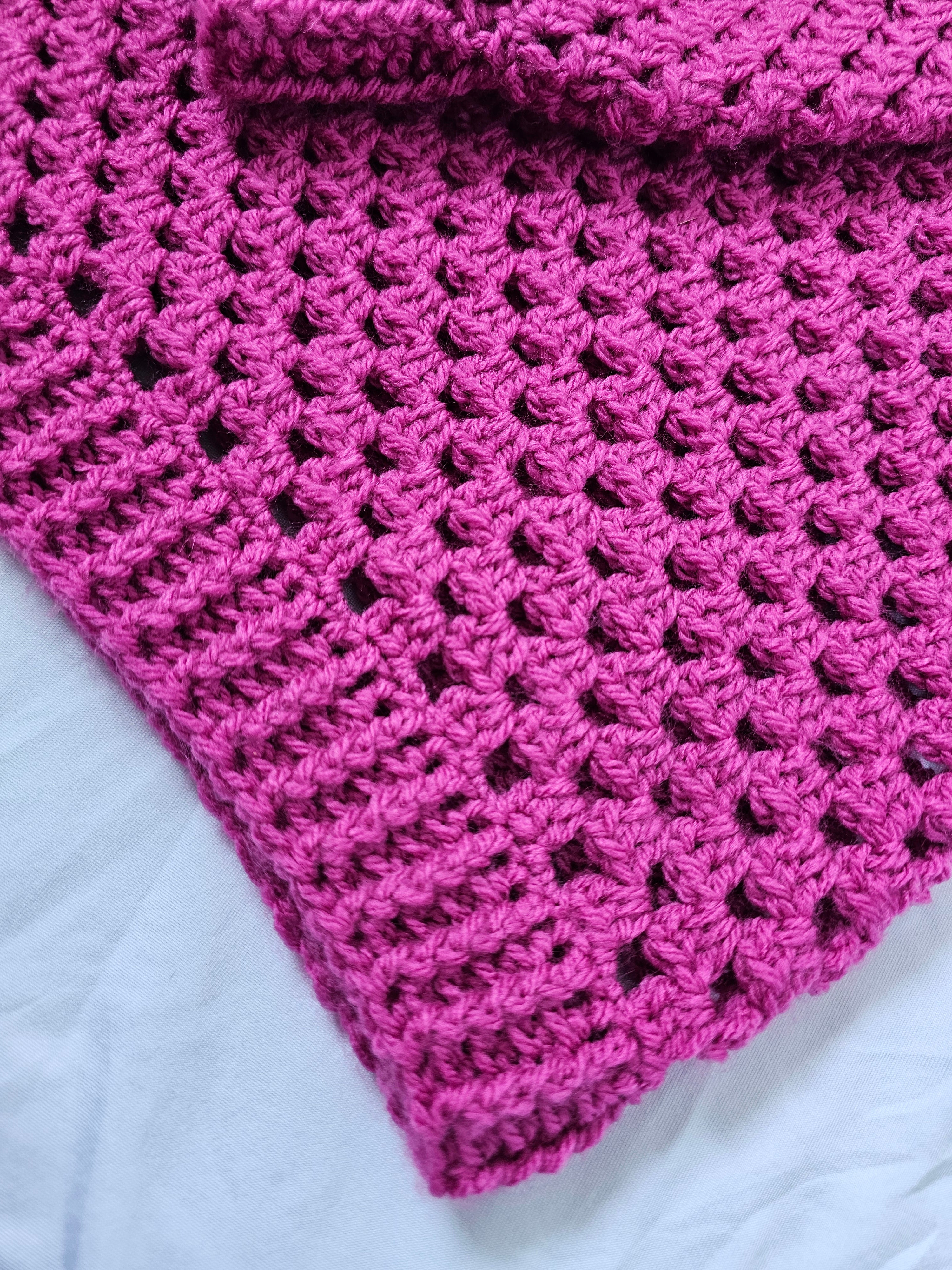 Made by Mammy Pink Berry Crochet Jumper
