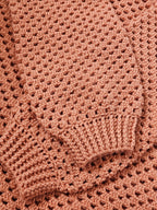 Made by Mammy Vintage Peach Crochet Jumper