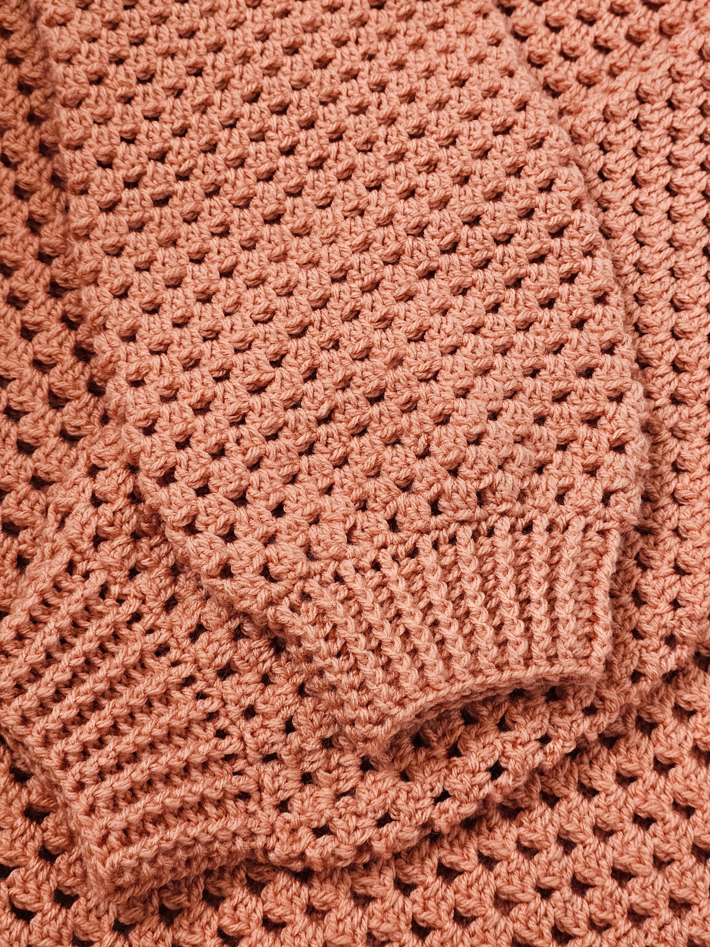 Made by Mammy Vintage Peach Crochet Jumper