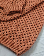 Made by Mammy Vintage Peach Crochet Jumper