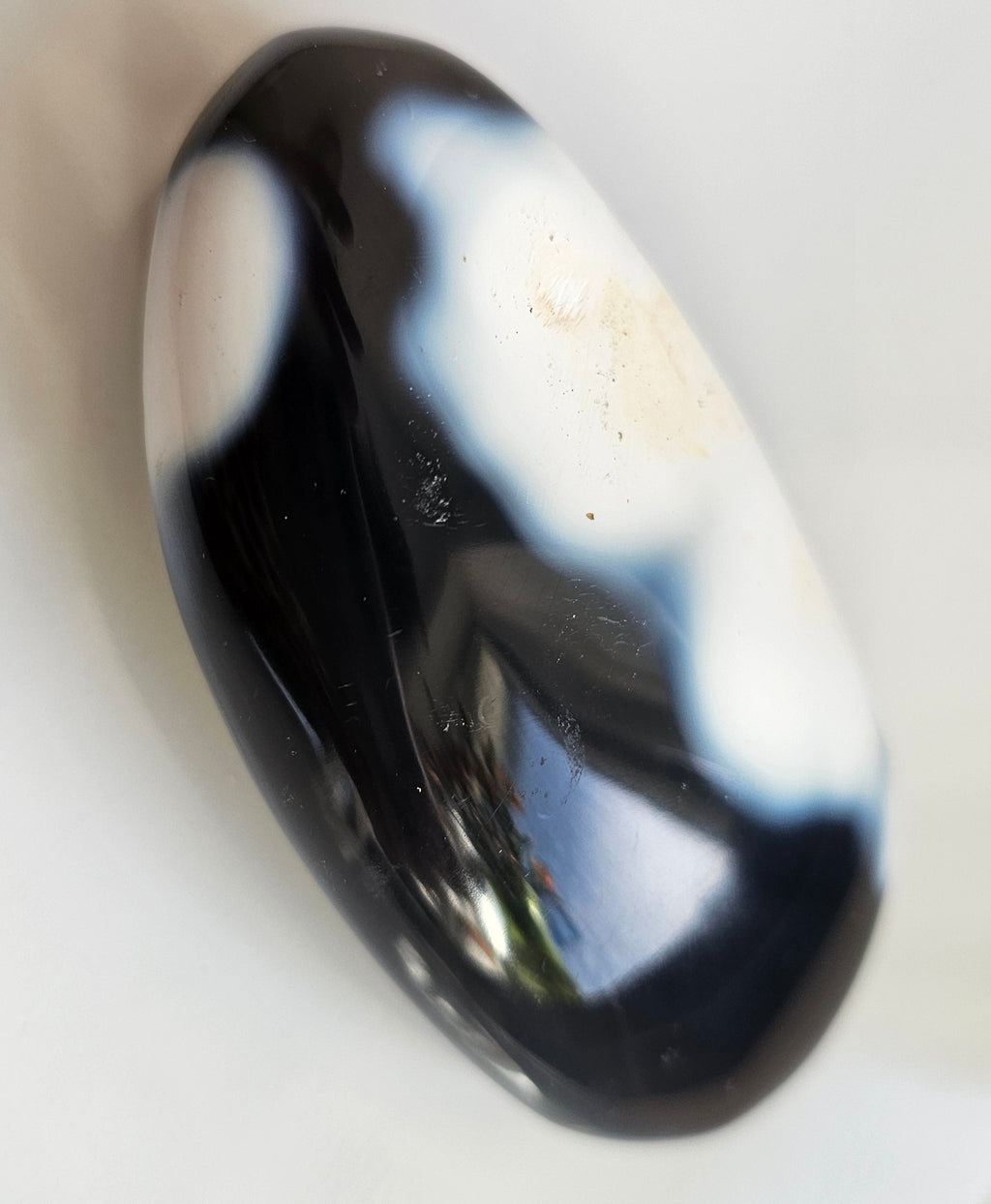 orca agate pebble from madagascar