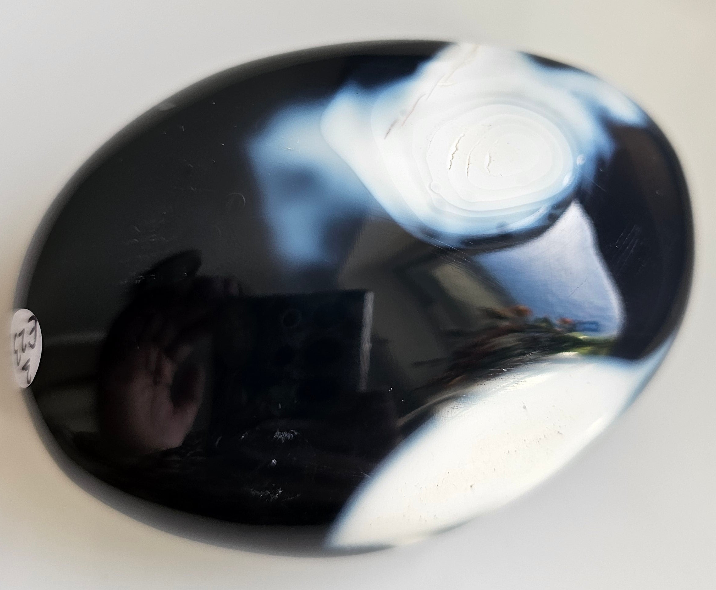 orca agate pebble from madagascar