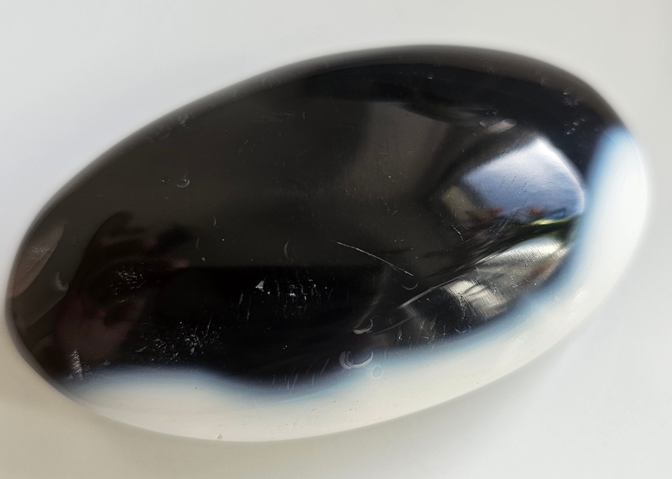 orca agate pebble from madagascar