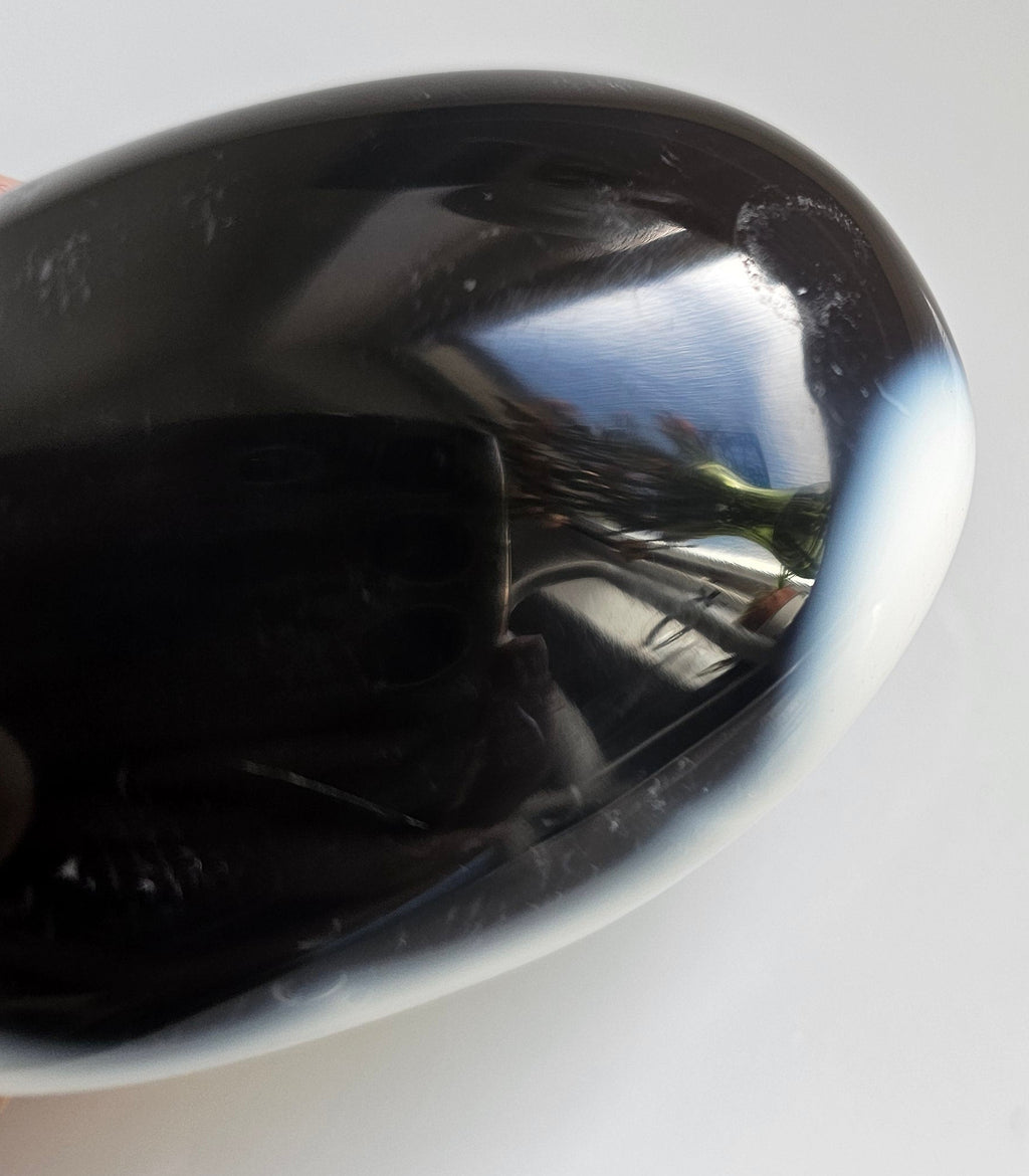 orca agate pebble from madagascar