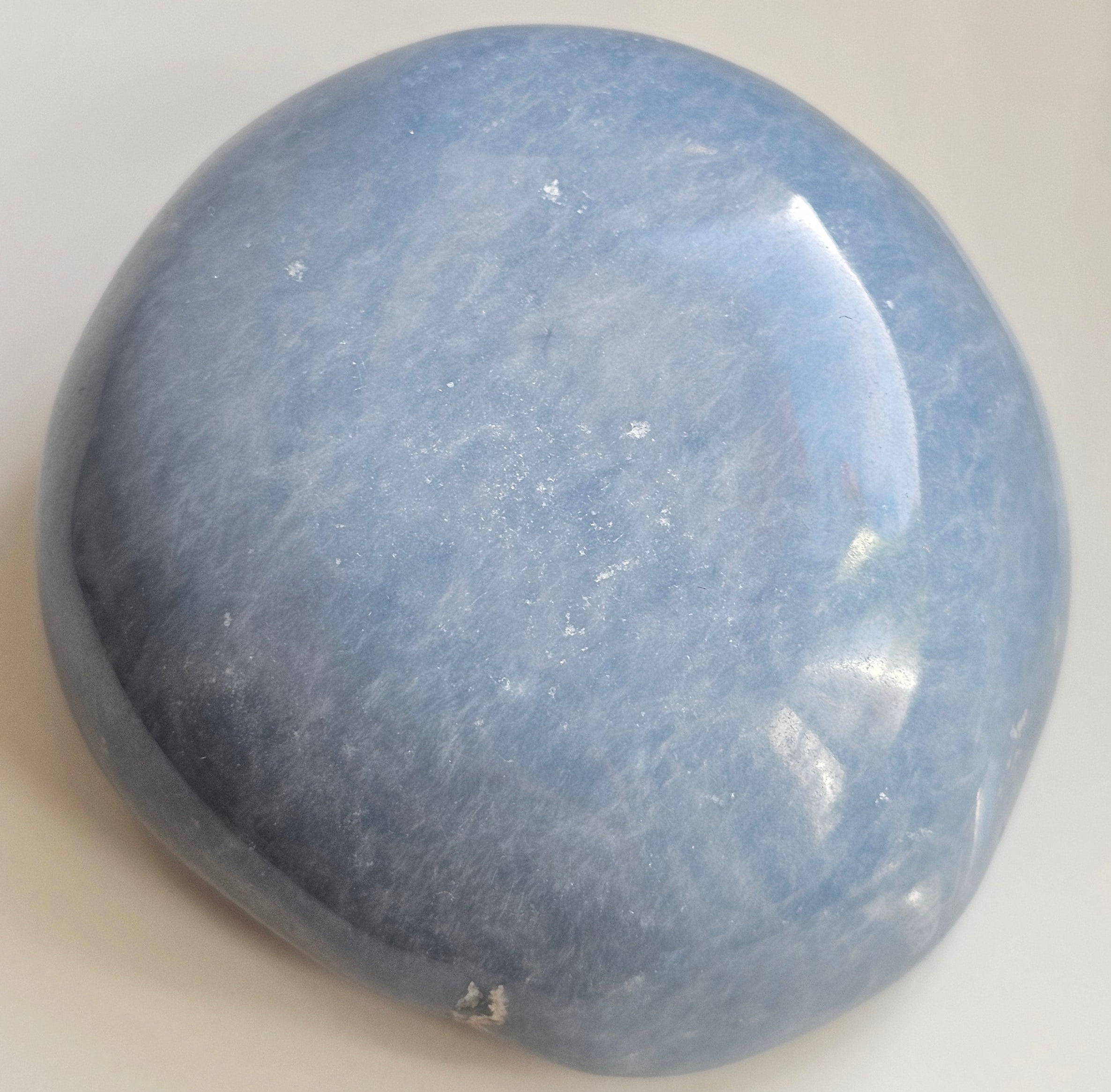 angelite crystal therapy stone