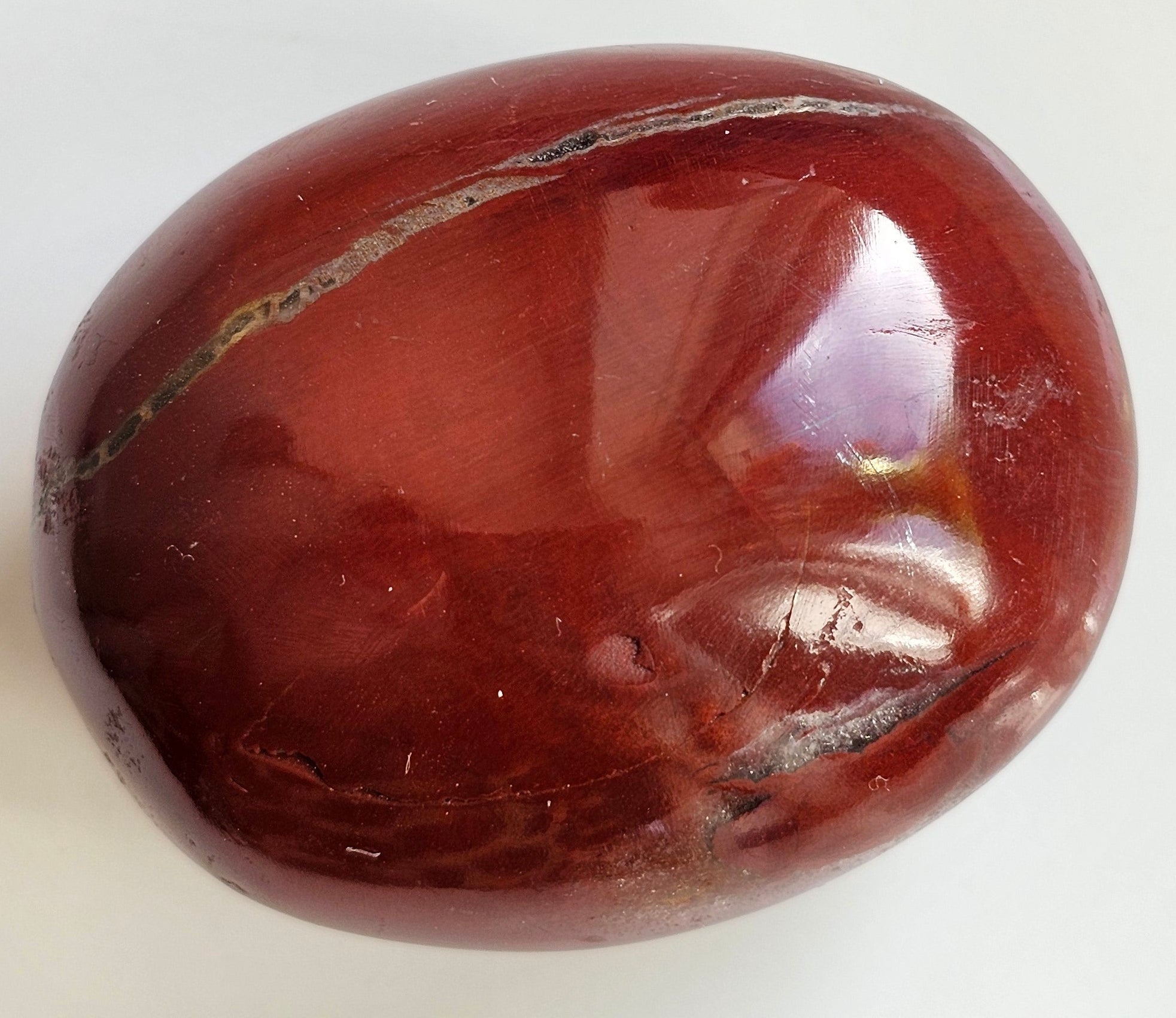 petrified wood pebble from madagascar