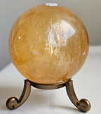 honey calcite sphere from china