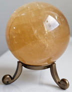 honey calcite sphere from china