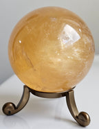honey calcite sphere from china