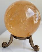 honey calcite sphere from china