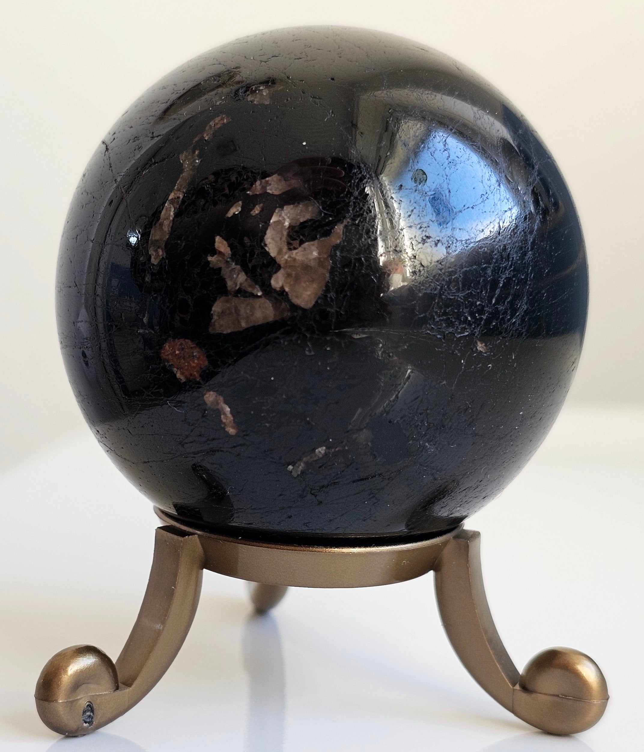 black tourmaline crystal sphere