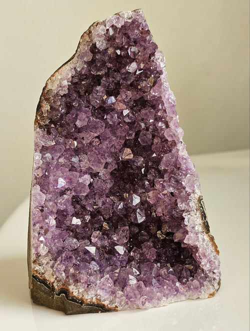 cut base amethyst from brazil