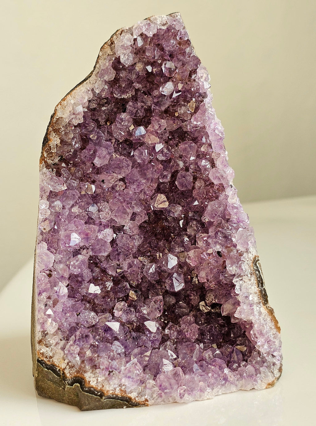cut base amethyst from brazil