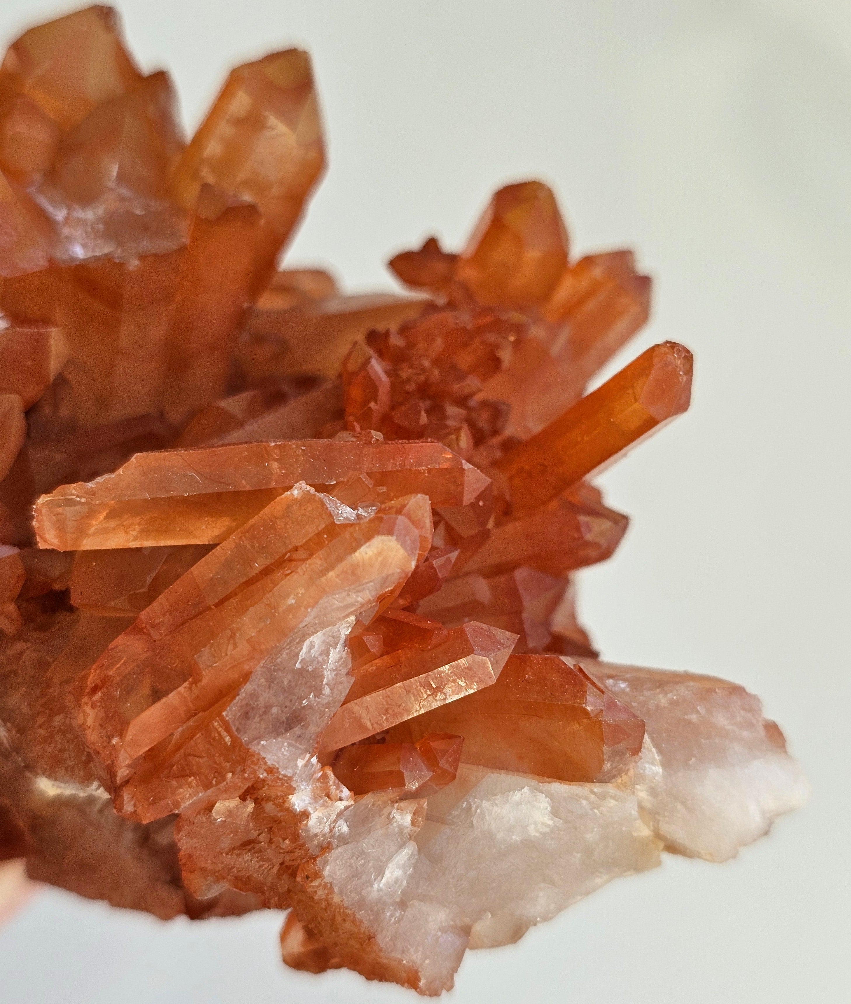 tangerine quartz from brazil