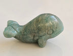 small amazonite whale carving