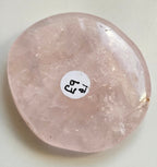 rose quartz crystal palmstone